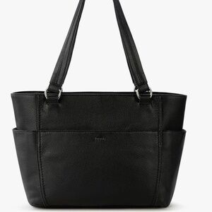 The SAK (Sequoia) Black Pebble Leather Shoulder Bag